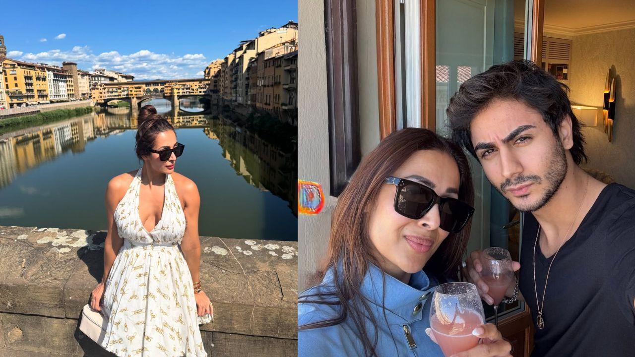 Malaika Arora gives a peek into her vacation in Florence with son Arhaan