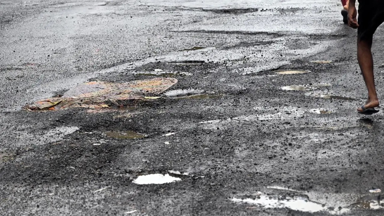 IN PHOTOS: Potholes appear on multiple Mumbai roads
