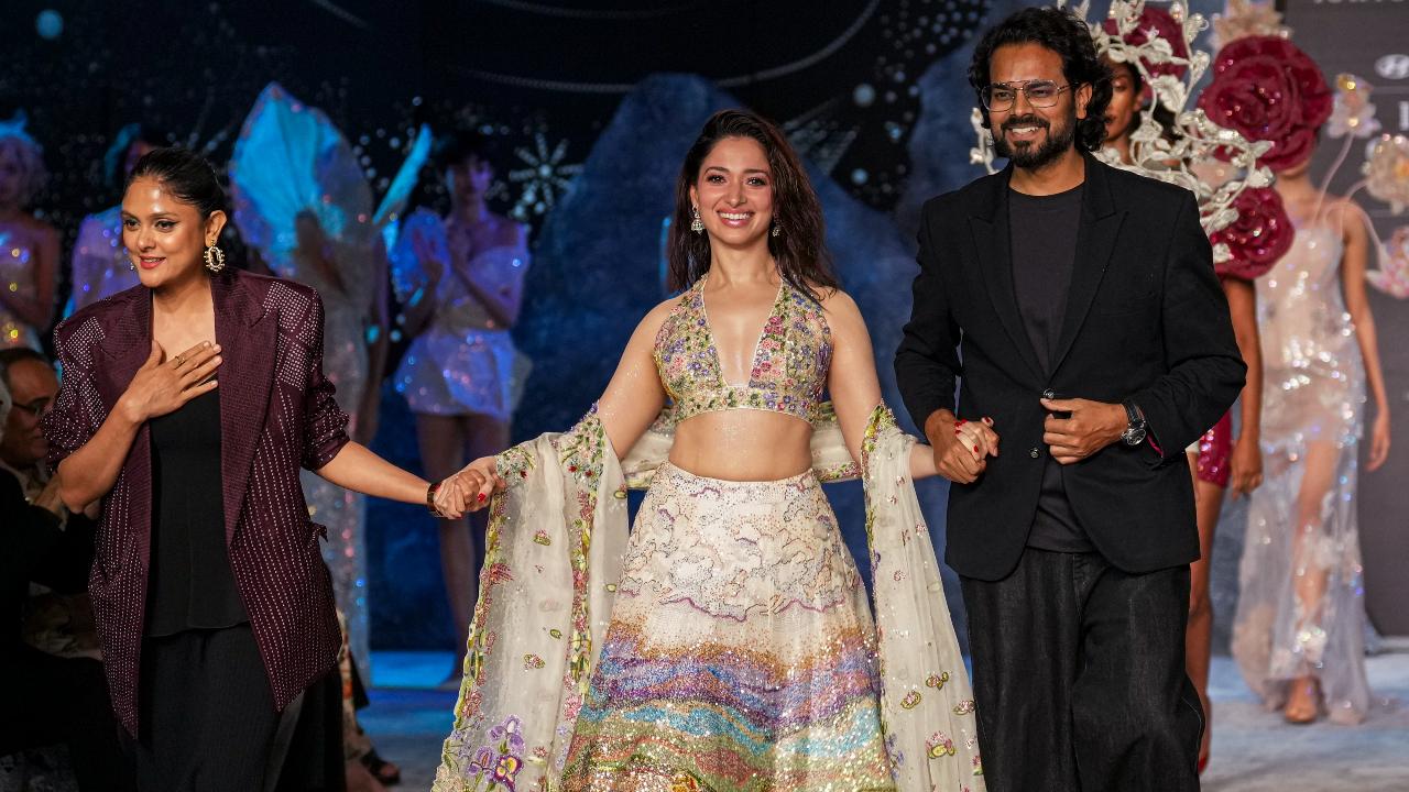 Rahul Mishra opens India Couture Week 2025; Tamannaah Bhatia turns showstopper