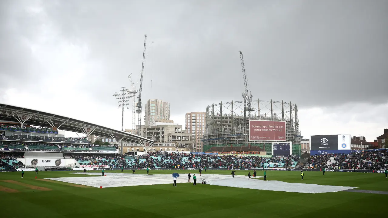 Rain halts play at The Oval as India reach 72/2 at lunch on day one