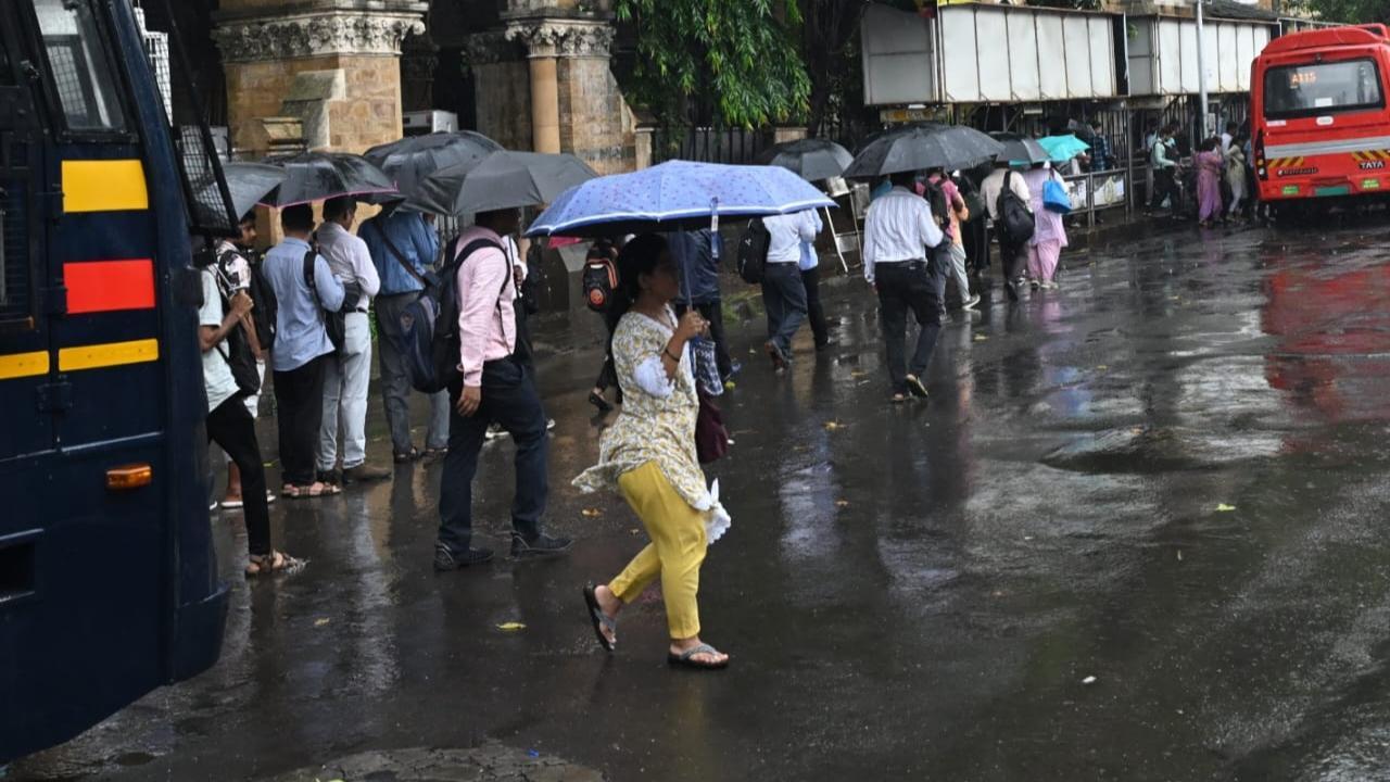 IN PHOTOS: Rains lash parts of Mumbai as IMD predicts showers in city