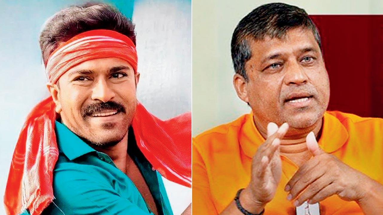 Ram Charan in Game Changer; (right) Shirish Reddya