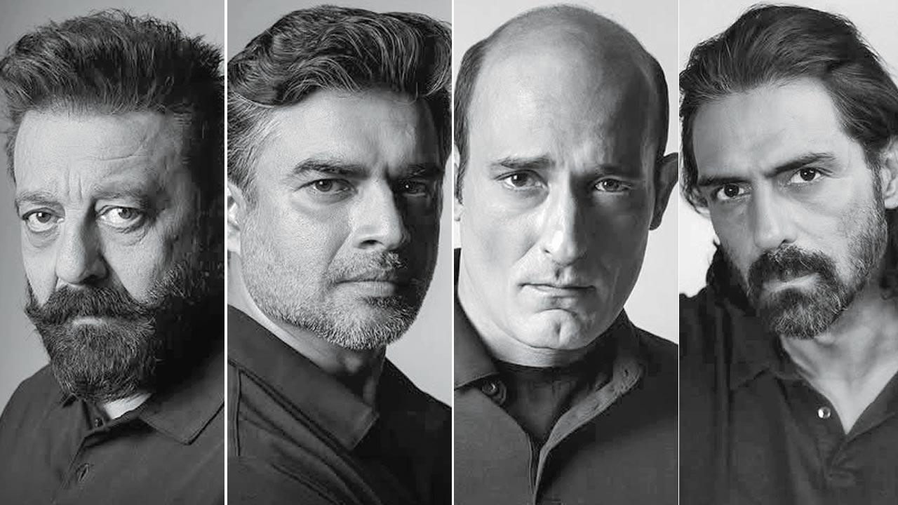(From left) Sanjay Dutt, R Madhavan, Akshaye Khanna, and Arjun Rampal also star in the upcoming movie