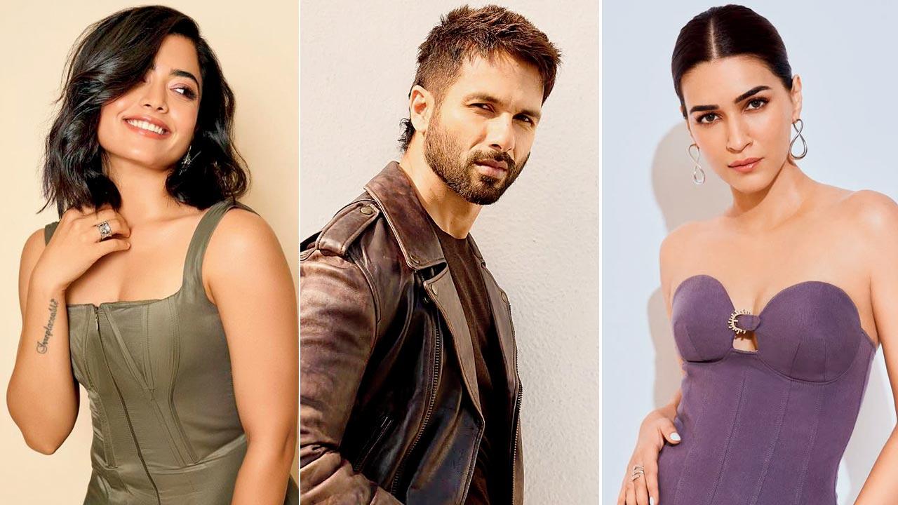 Rashmika Mandanna, Shahid Kapoor and Kriti Sanon