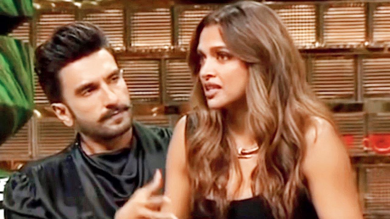 (From left) Ranveer Singh and Deepika Padukone