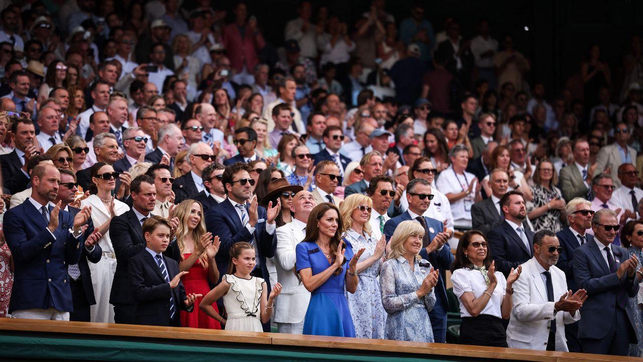 On Saturday, she attended the women's final and gave champion Iga Swiatek her prize after a 6-0, 6-0 victory and offered consoling words to runner-up Amanda Anisimova