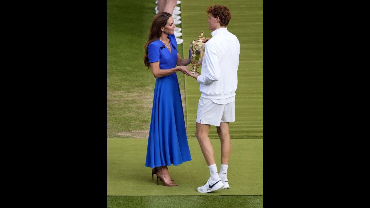 On Sunday the British royals were joined by King Felipe VI of Spain, a number of former Wimbledon champions and a slew of Hollywood celebrities. PIC/@KensingtonRoyal