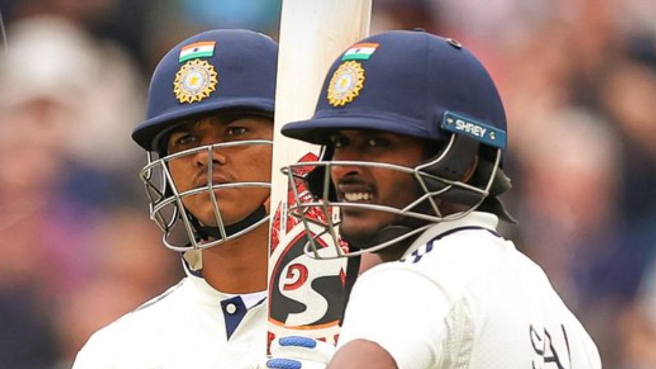 In the first innings of the fourth Test match against England, Team India's Sai Sudharsan played a knock of 61 runs off 151 deliveries. He also smashed seven boundaries (Pic: X/@BCCI)