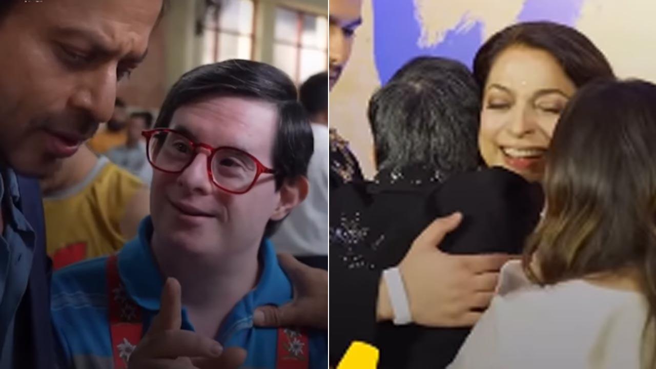 Rishi Sahani meets his ‘Kiran’ — Juhi Chawla gives him the warmest hug