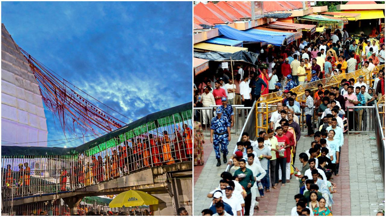 PHOTOS: Devotees offer prayers at Lord Shiva temples on first Monday of Shravan