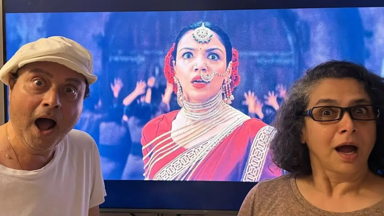 Sachin and Supriya Pilgaonkar imitate daughter Shriya's expression on screen
