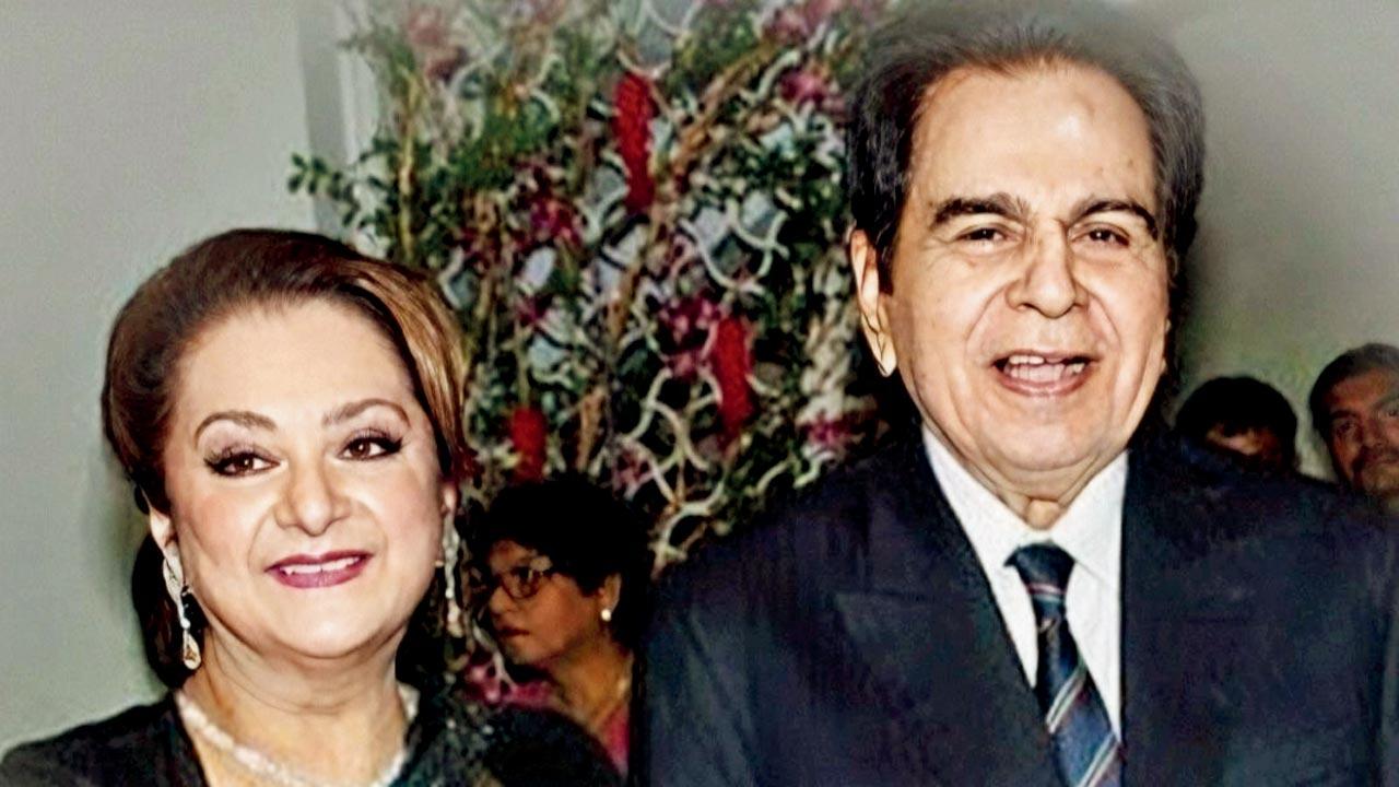 (From left) Saira Banu and  Dilip Kumar