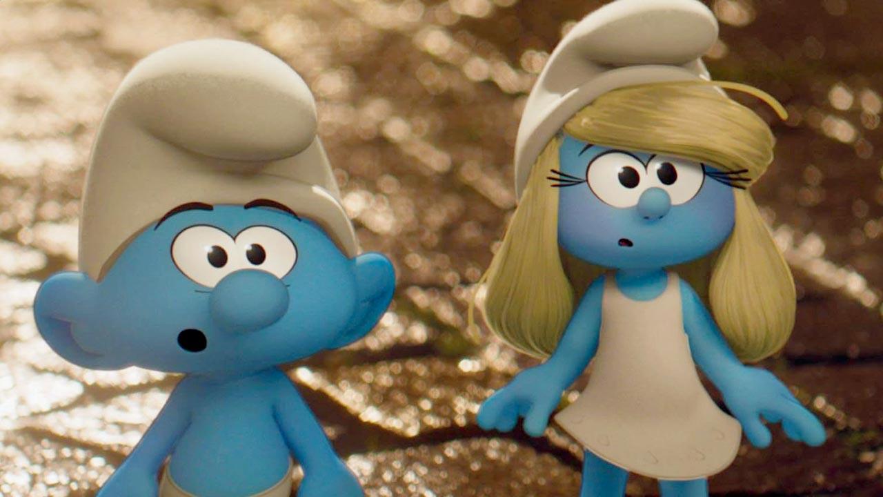 A still from The Smurfs