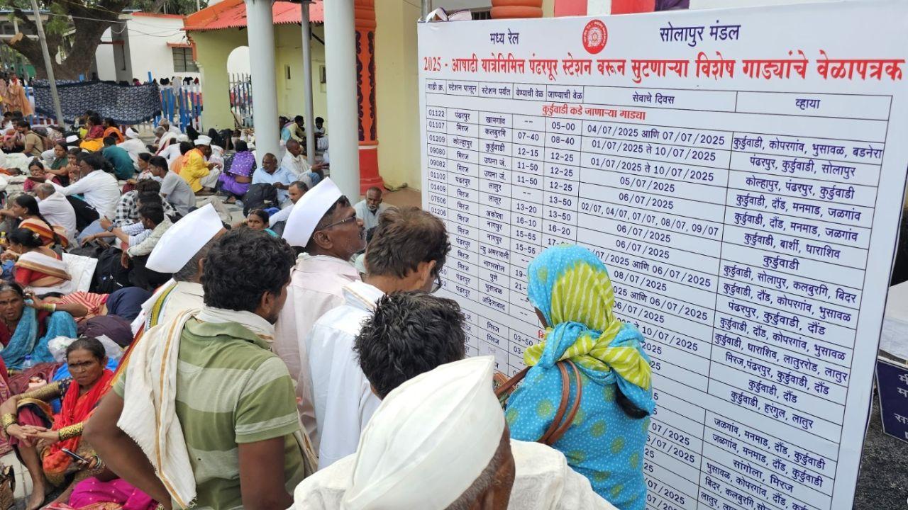 CR Solapur division step up for Ashadhi rush with 119 specials