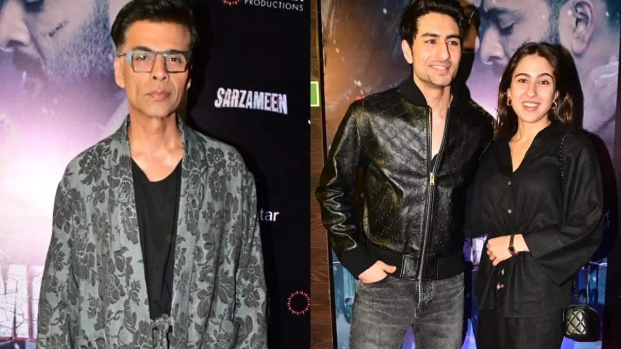 Spotted in the city: Ibrahim Ali Khan, Sara Ali Khan at Sarzameen screening