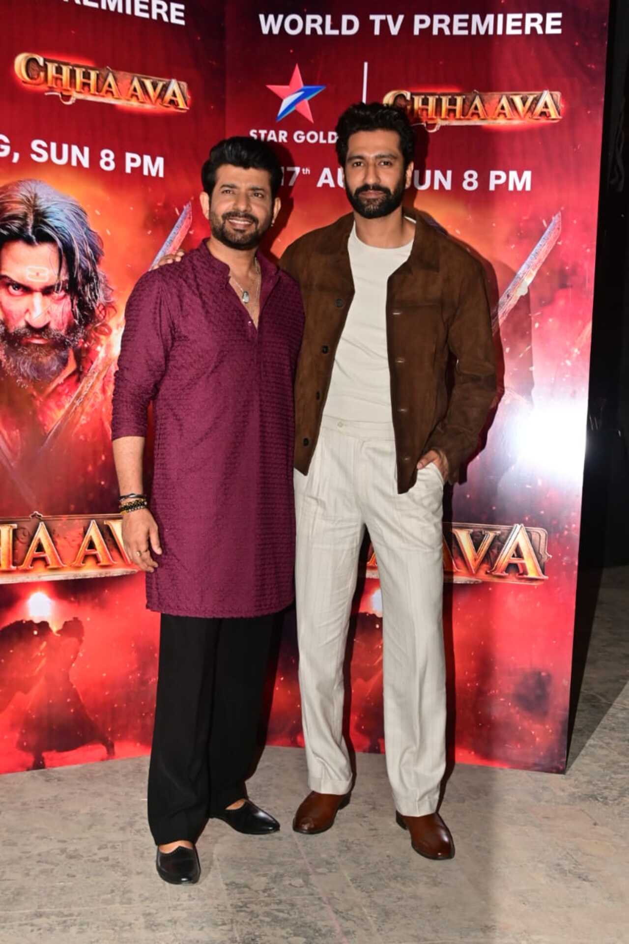 Vicky Kaushal reunited with his Chhaava co-star Viineeth Kumar Singh at a roundtable chat for their super hit film