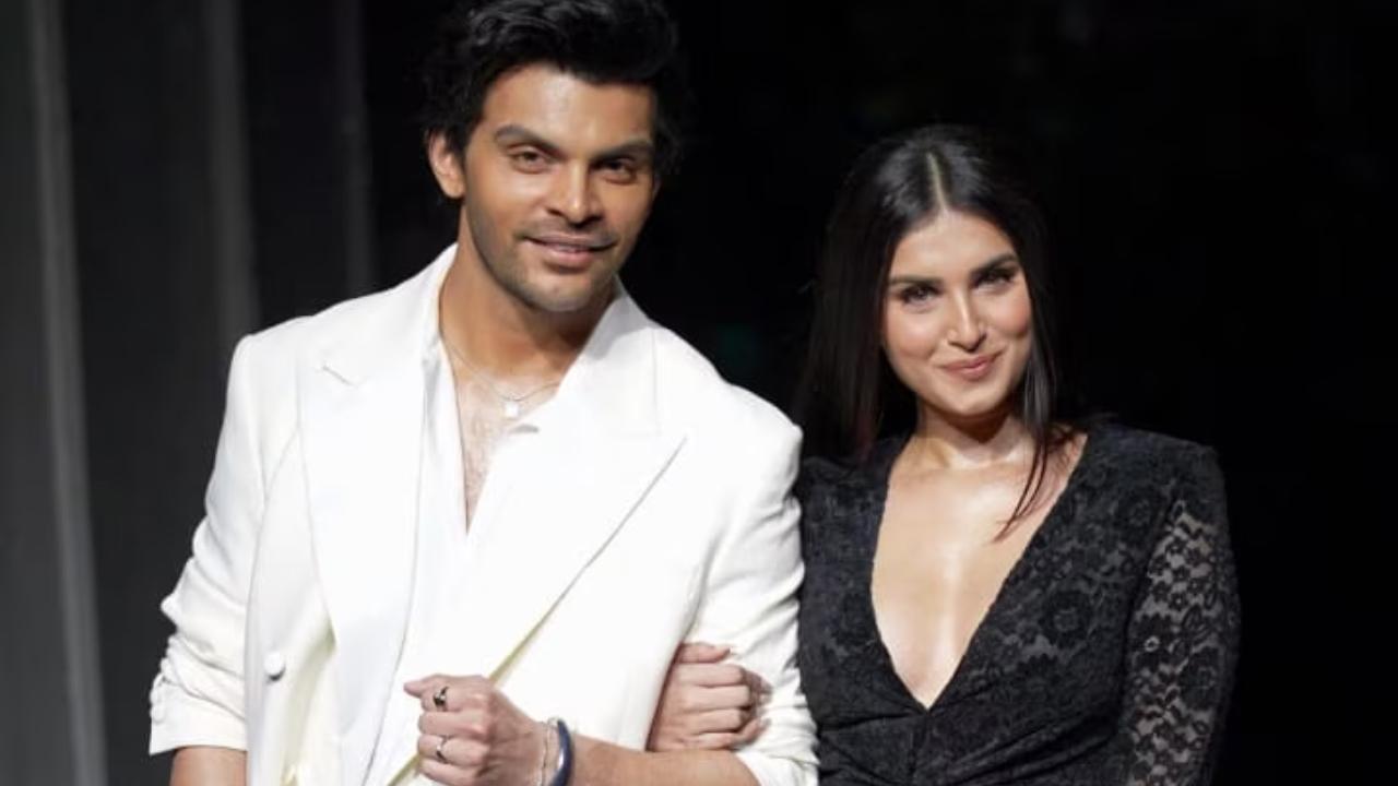 Tara Sutaria and Veer Pahariya are rumoured to be dating. As Tara drops pics from her music video, Veer cheekily comments 'My', seeming confirming their relationship rumours. Read full story here