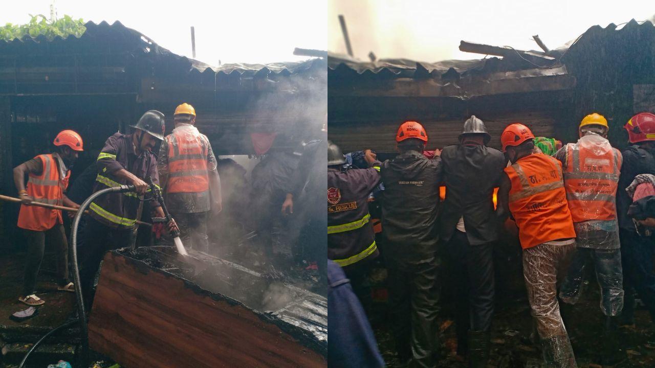 Breaking News: Massive fire near Thane Skywalk doused; no injuries reported