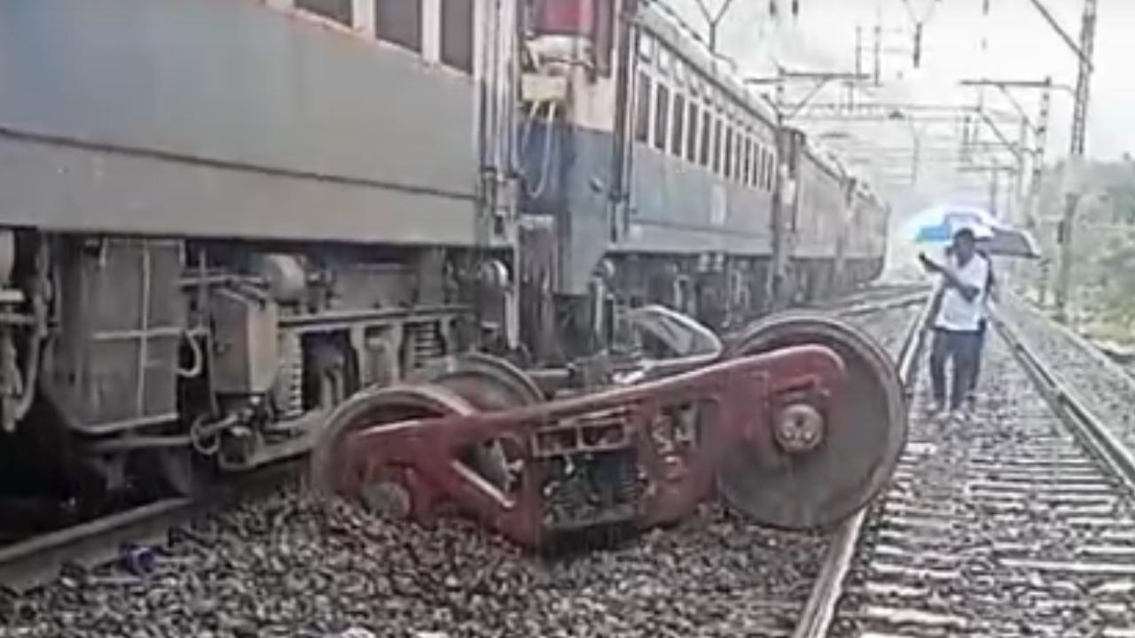 Goods train derails at Monkey Hill in Bhor ghat in Maharashtra