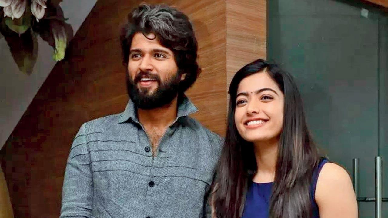 (From left) Vijay Deverakonda and Rashmika Mandanna