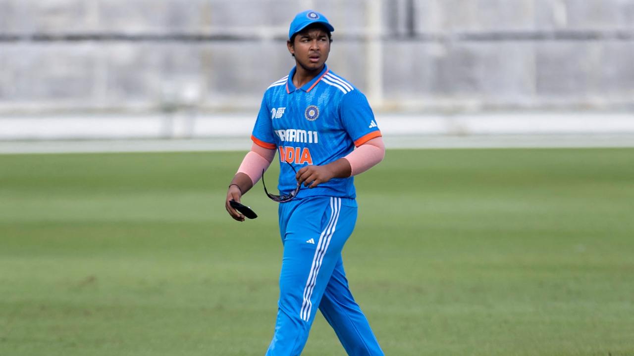Despite missing out on breaking Pant's record, Vaibhav Suryavanshi broke the record for the most maximums by an Indian U-19 batsman in a single innings (Pic: AFP)