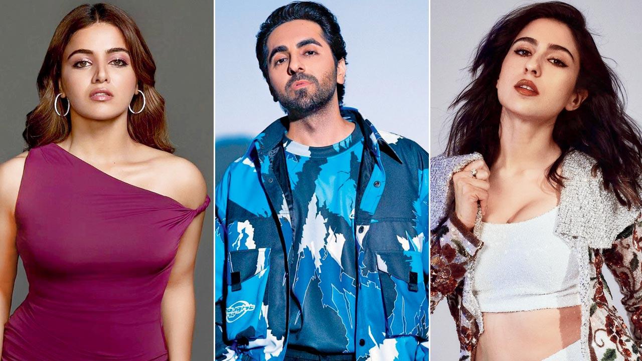 Wamiqa Gabbi, Ayushmann Khurrana and Sara Ali Khan