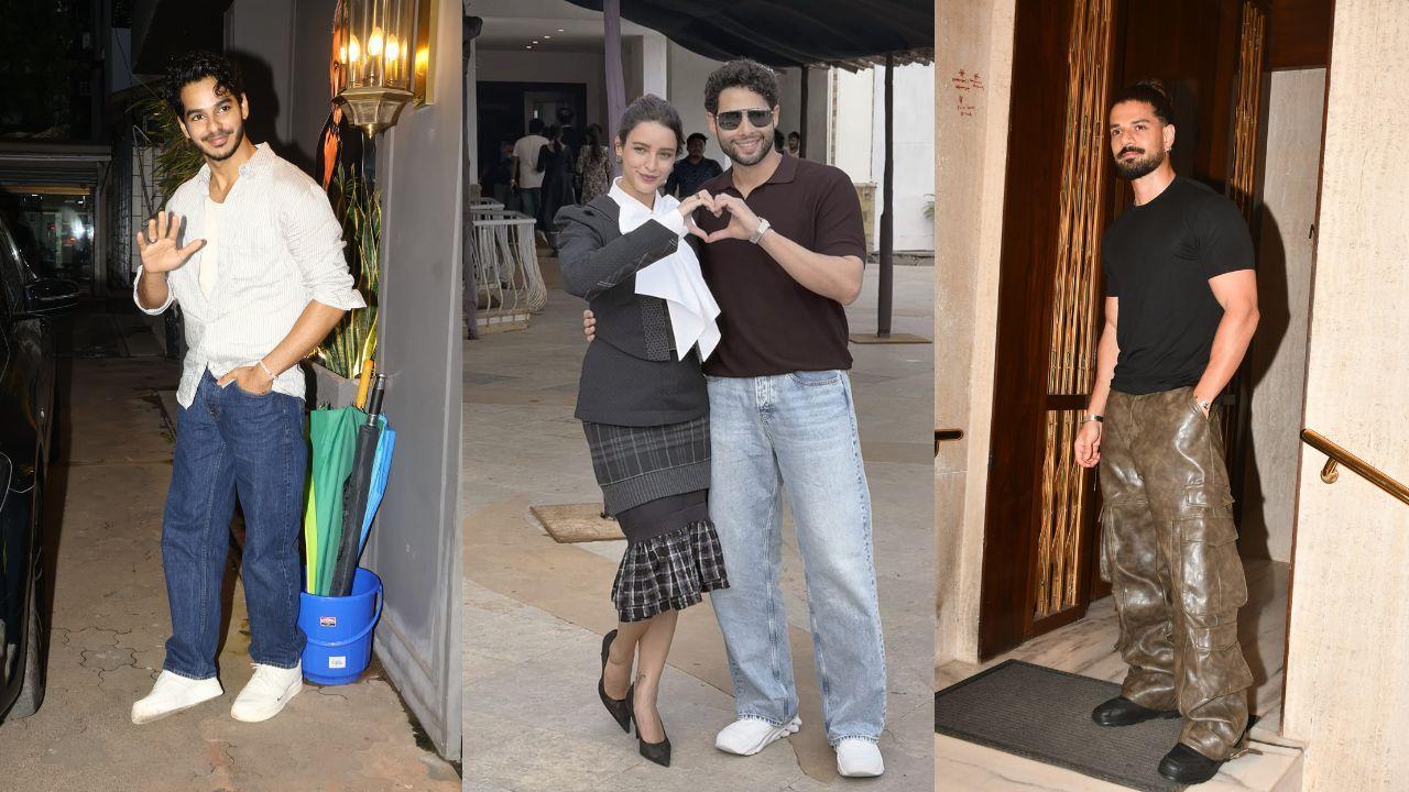 Spotted in the city: Ishaan Khattar, Sooraj Pancholi, Tripti Dimri- Siddhant