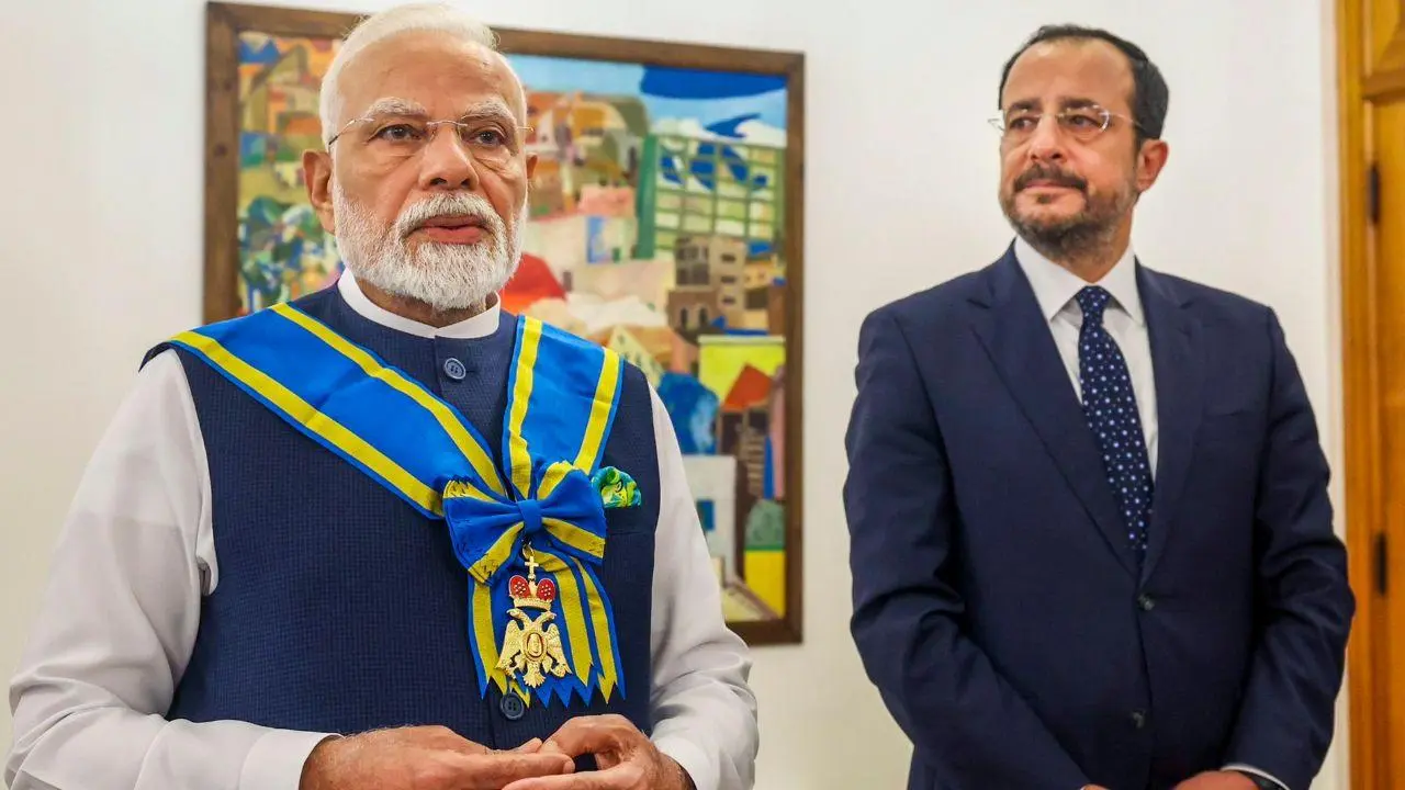 IN PHOTOS: PM Modi, Cyprus President Christodoulides hold delegation-level talks