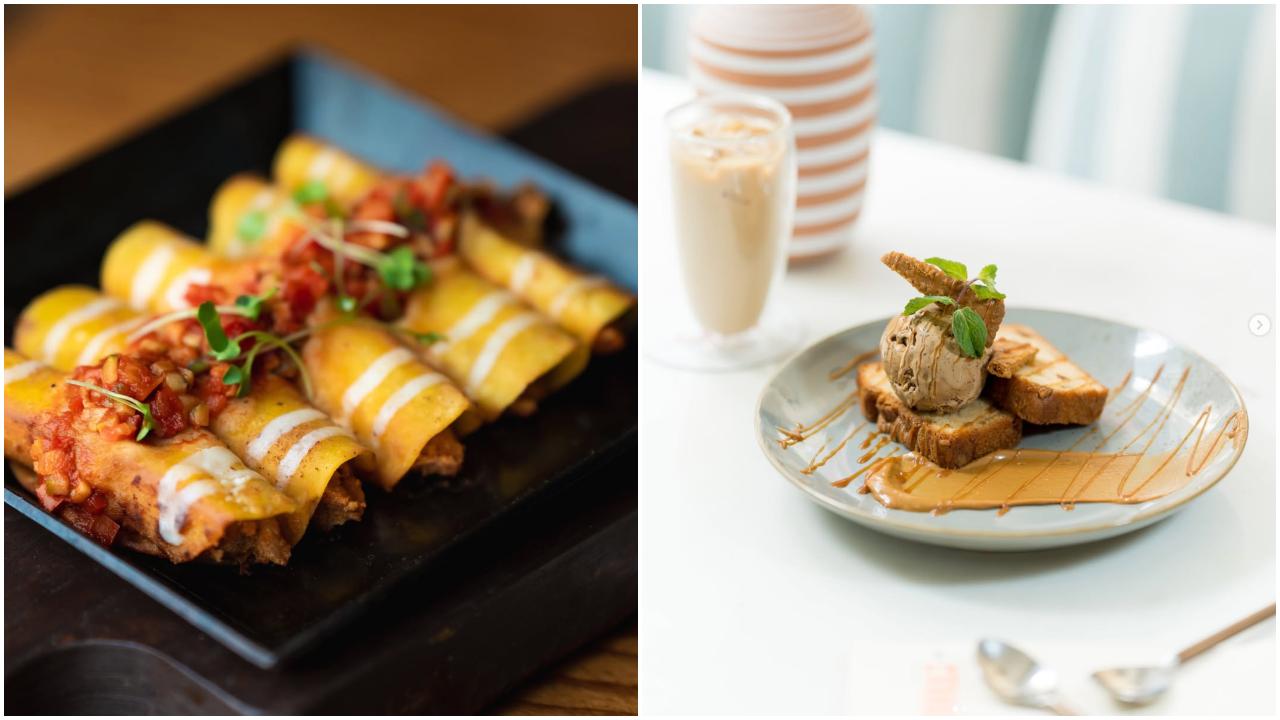 This monsoon, Millo in Lower Parel has introduced a menu featuring variations of comfort food that defines the season. One can start with Miso Udon Noodle Soup, Nut Butter Squash Almond or the Broccoli Filo Cups. For those looking to explore bolder bites, the Japanese-style pancake Okonomiyaki and the Caprese Chaat are good options. One can also try the Tsunami Pull Me Up hot pot, or Griddled Taquitos for a cozy, indoor meal on a rainy afternoon. End your meal on a sweet note with Lotus Biscoff Tea Cake.
Where: Millo, Kamala Mills, Lower Parel
When: Monsoon season