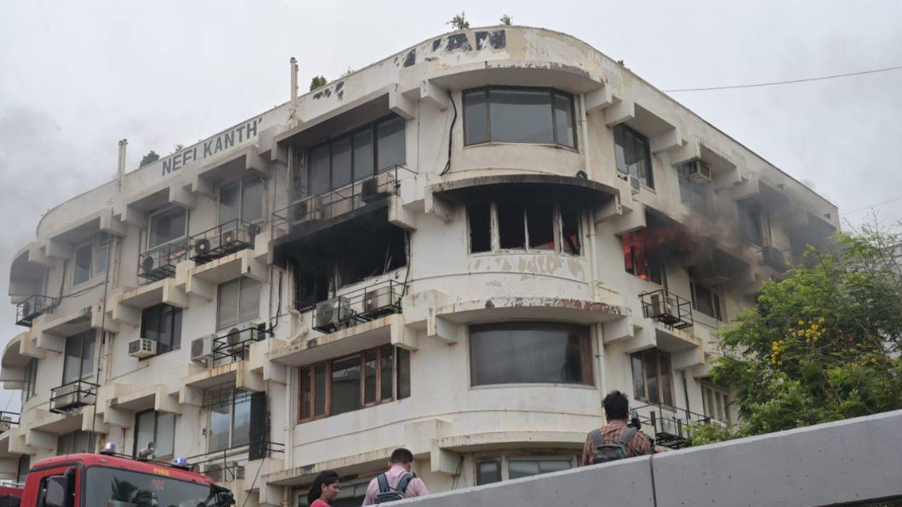 Mumbai: Fire breaks out at Marine Drive’s Neelkanth building