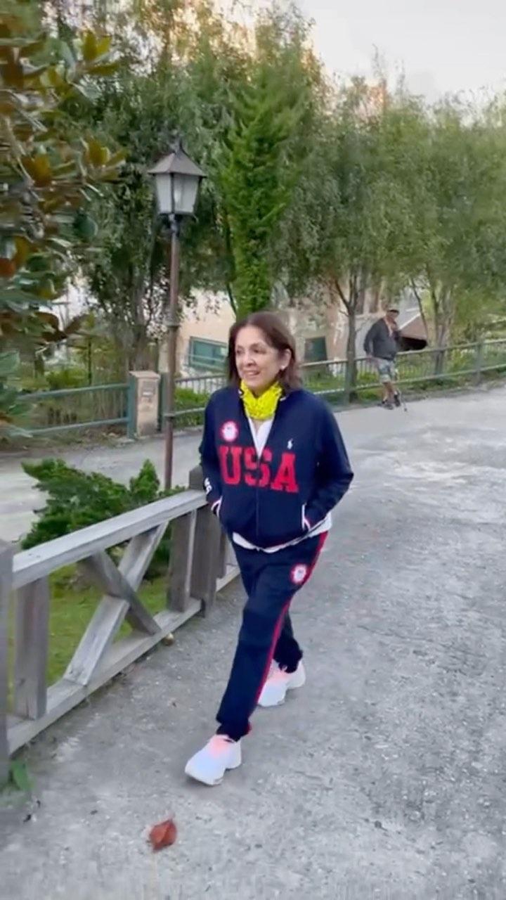 Not just the party and vacation looks, Neena slays the casual gym look too with such ease and grace.