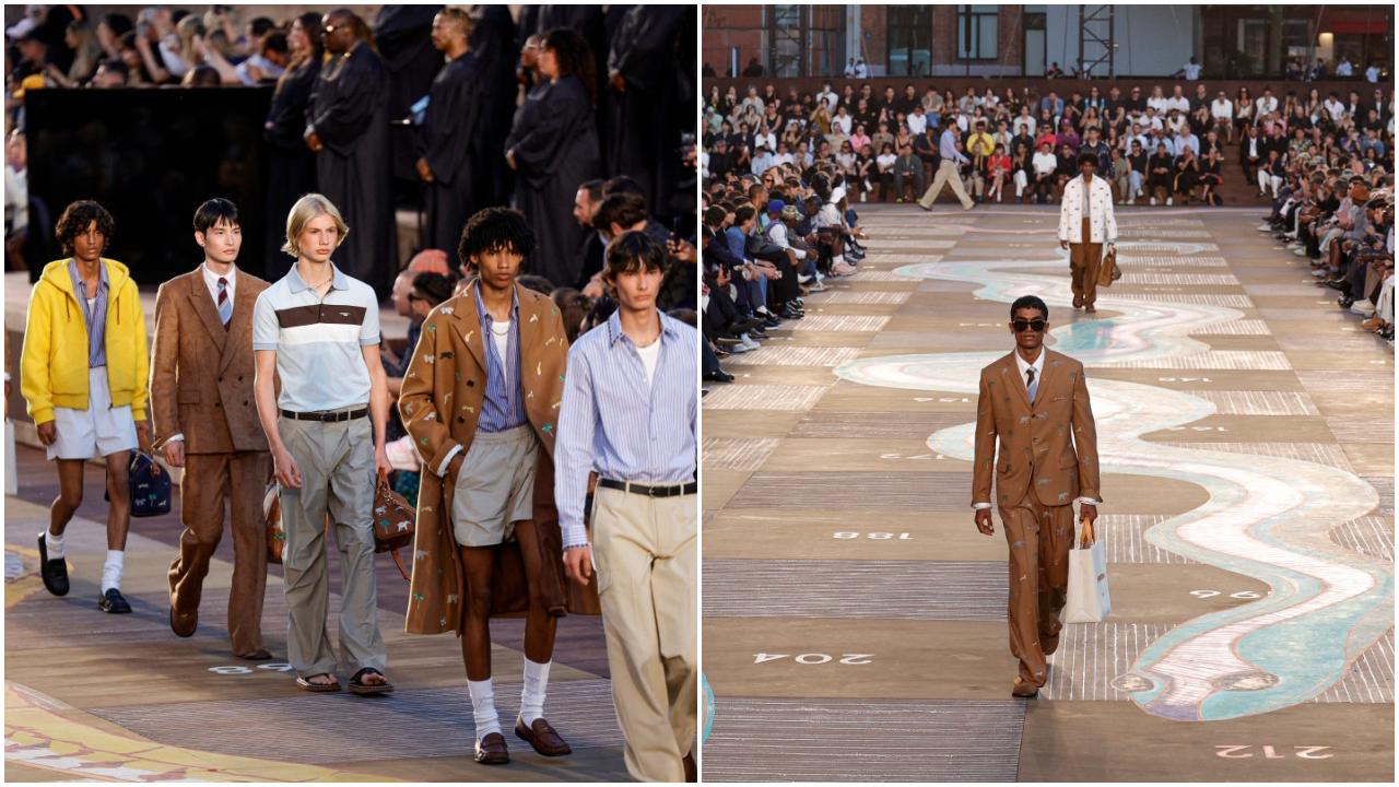 Pharrell Williams at Louis Vuitton channelled Indian motifs and hues