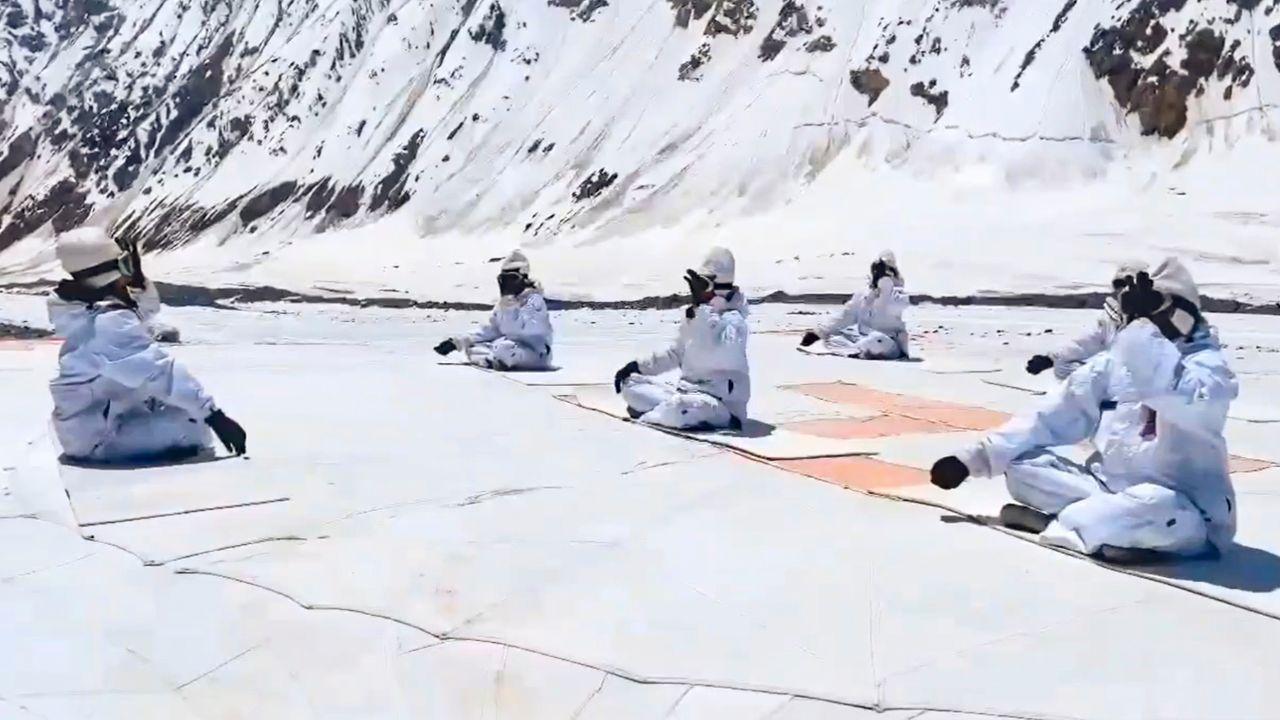 Highlighting the theme of 'Yoga for One Earth, One Health' India Army stated 