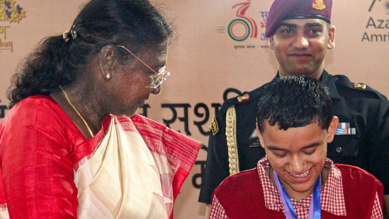 President Murmu also encouraged the visually impaired children to move ahead with confidence, saying their success is certain