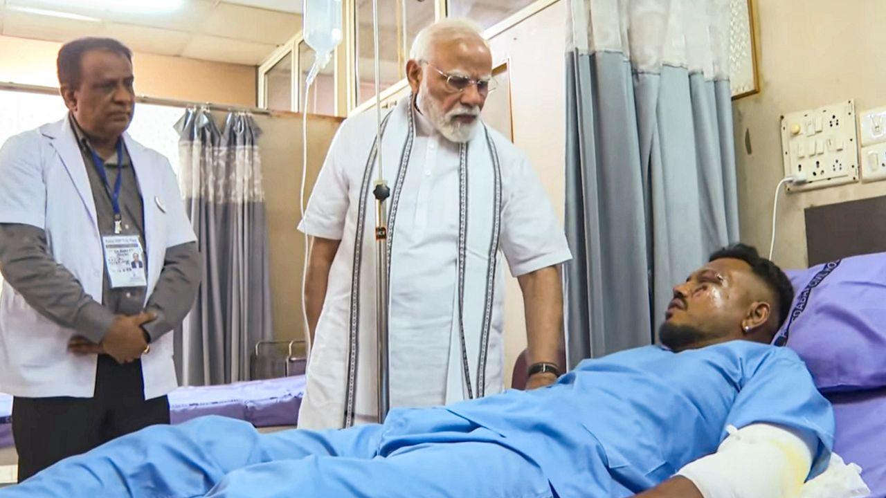 Earlier in the day, Prime Minister Narendra Modi visited Ahmedabad Civil Hospital to meet those injured in the mishap