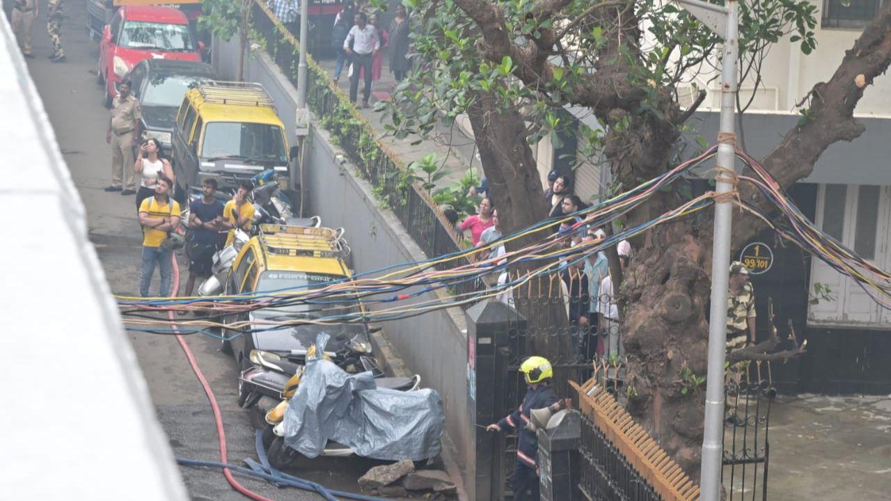  The reason for the fire breakout in South Mumbai’s Marine Drive area is still unknown.