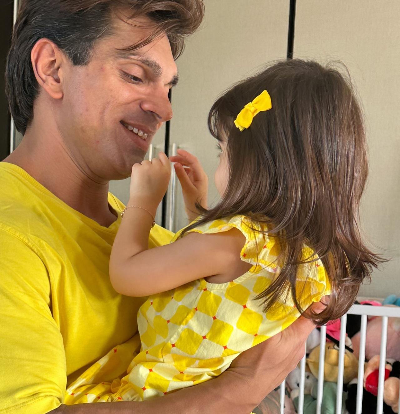 Karan Singh Grover with Devi
Karan Singh Grover shares a deep bond with his daughter Devi, often calling her his source of strength. The two recently featured in adorable family moments with Bipasha Basu