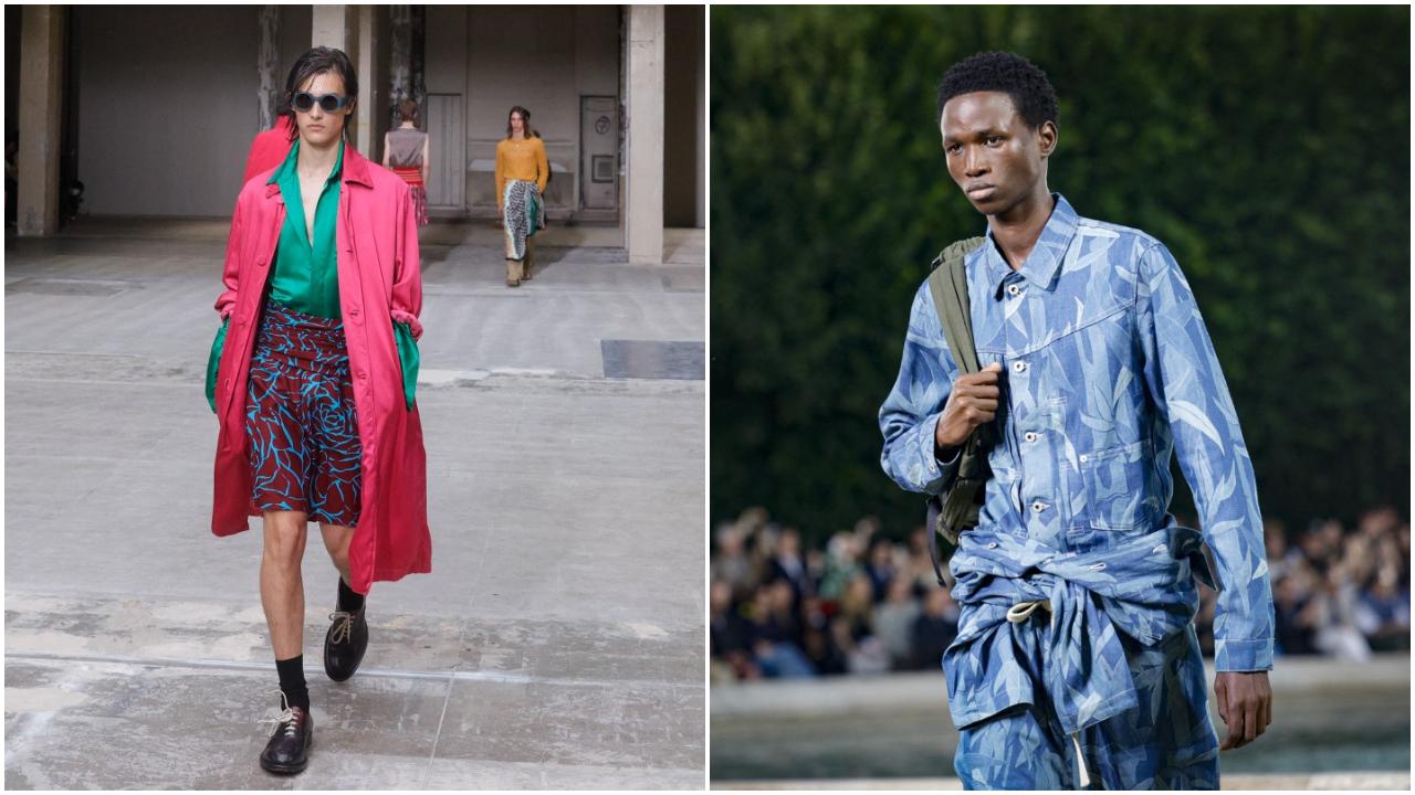 Dries Van Noten made a splash with bold fuchsia and blood red, while Kenzo exploded with candy pink, aquatic blue and chick yellow