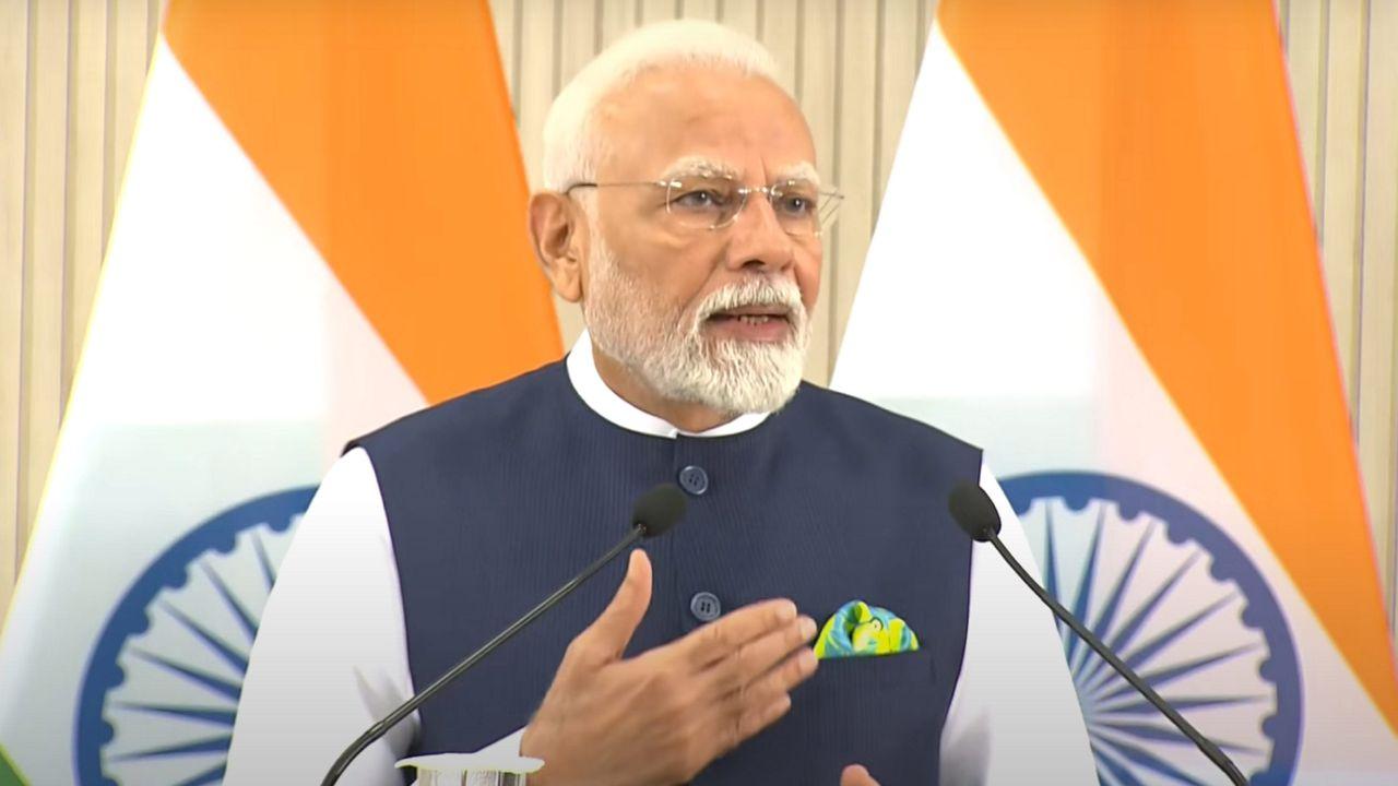 Earlier on Monday, PM Modi was awarded the Grand Cross of the Order of Makarios III - the highest merit honour awarded in Cyprus, by President Nikos Christodoulides at the Presidential Palace in Nicosia.