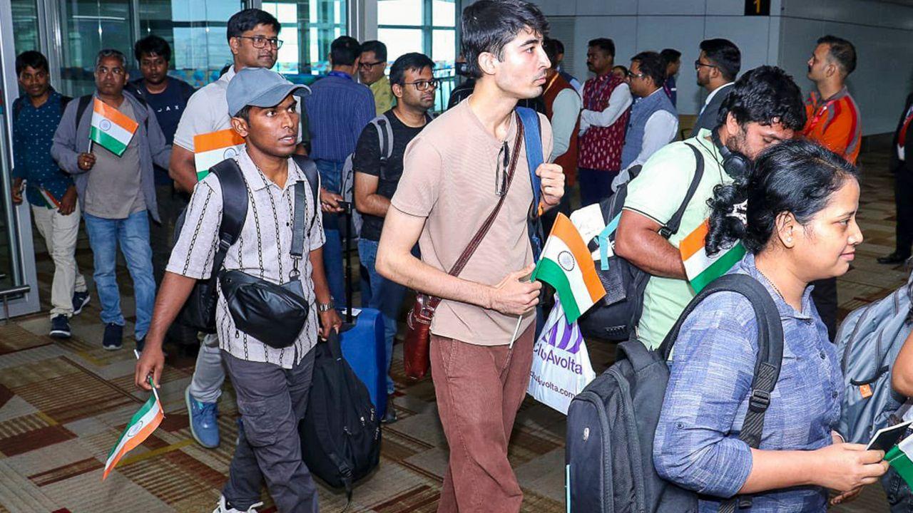 Nepalese nationals who were on board thanked the Indian government for evacuating them from conflict-hit Iran under the ongoing Operation Sindhu.