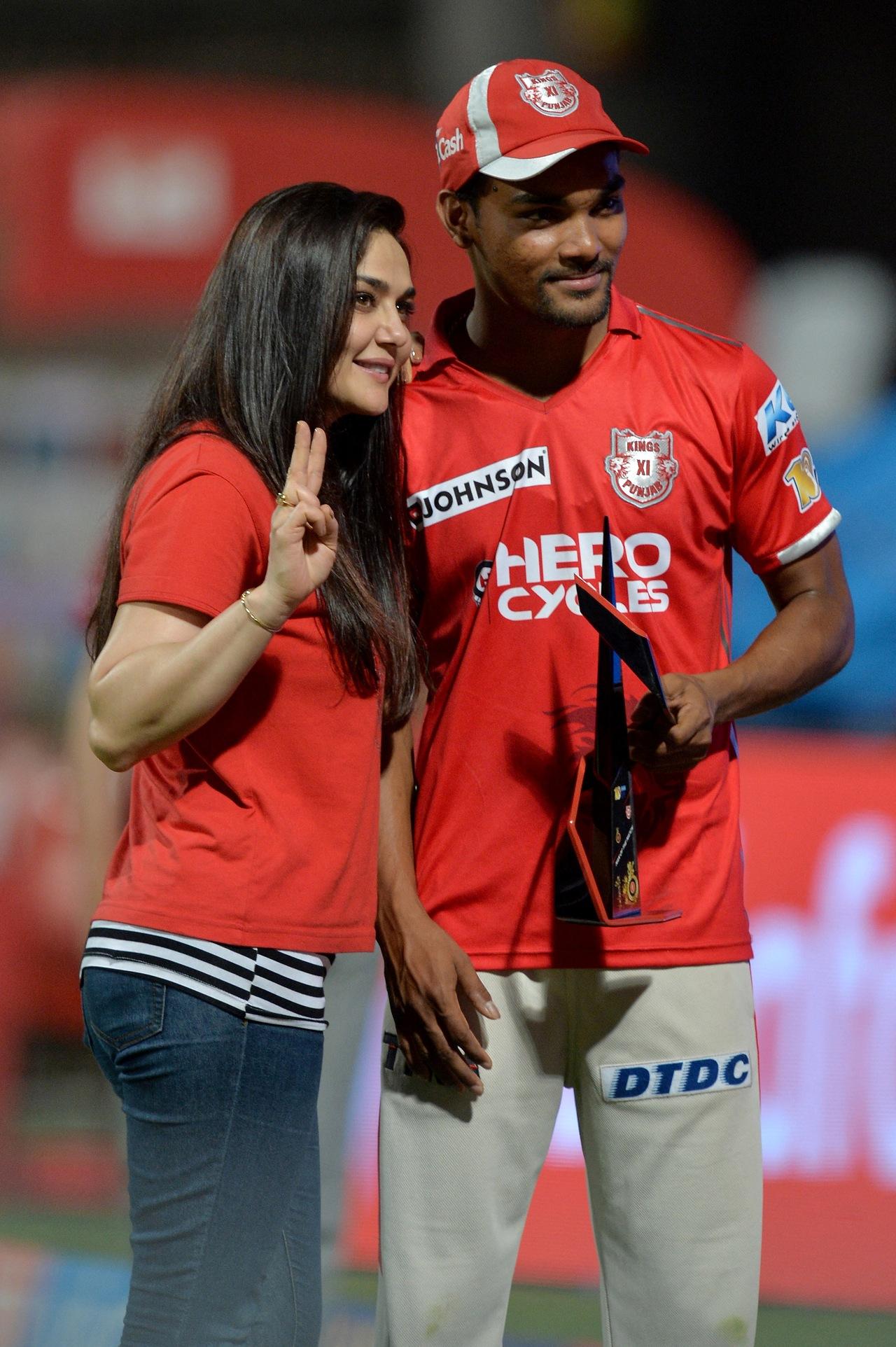 








Preity Zinta nailed the look in skinny denim jeans paired with her iconic red outfit, perfectly representing Punjab Kings with style and flair








