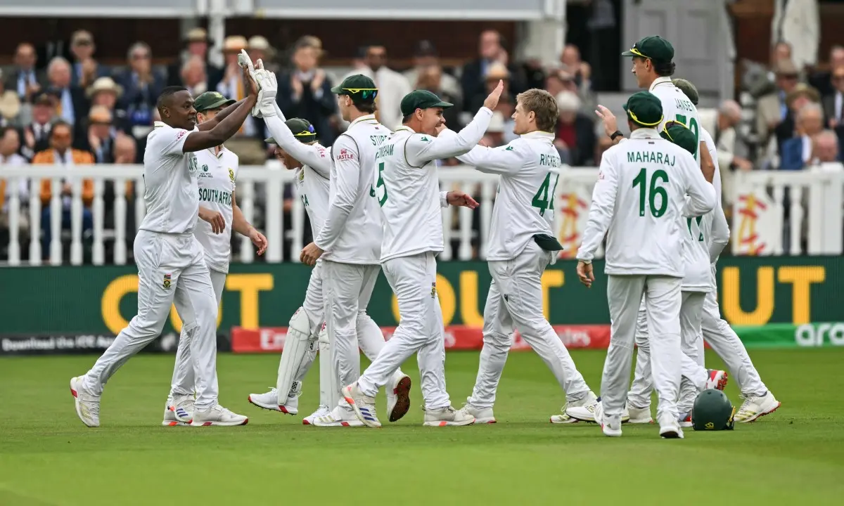 Kagiso Rabada headlines day 1 with 5-fer as Australia falter for 212