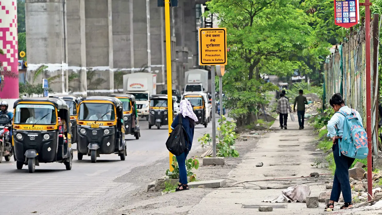 Mumbai Metro 3: Mid-Day report gets footpath fixed outside Aarey metro station