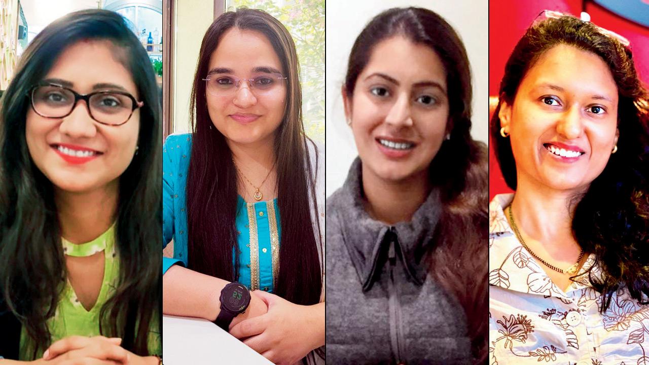 Abhilasha Daga, Dr Nahid Dave, Arti Shroff and Janhvi Dargalkar, clinical psychologist