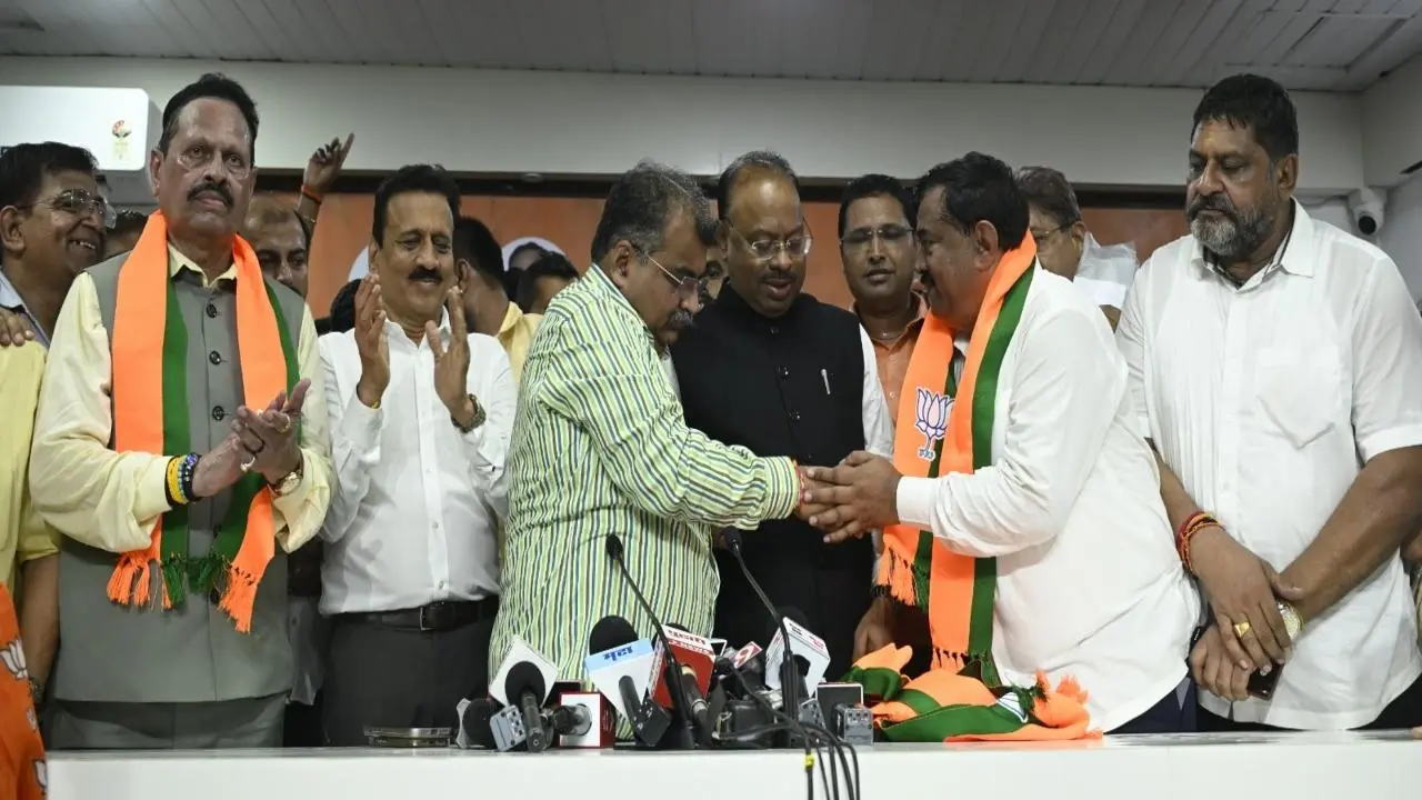 IN PHOTOS: Former Shiv Sena (UBT) leader Sudhakar Badgujar joins BJP
