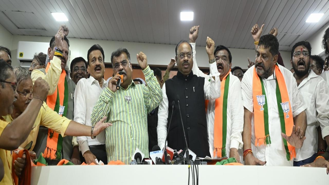 However, local BJP MLA Seema Hire has opposed the induction of Badgujar on the grounds that he has allegedly been accused in a major criminal case