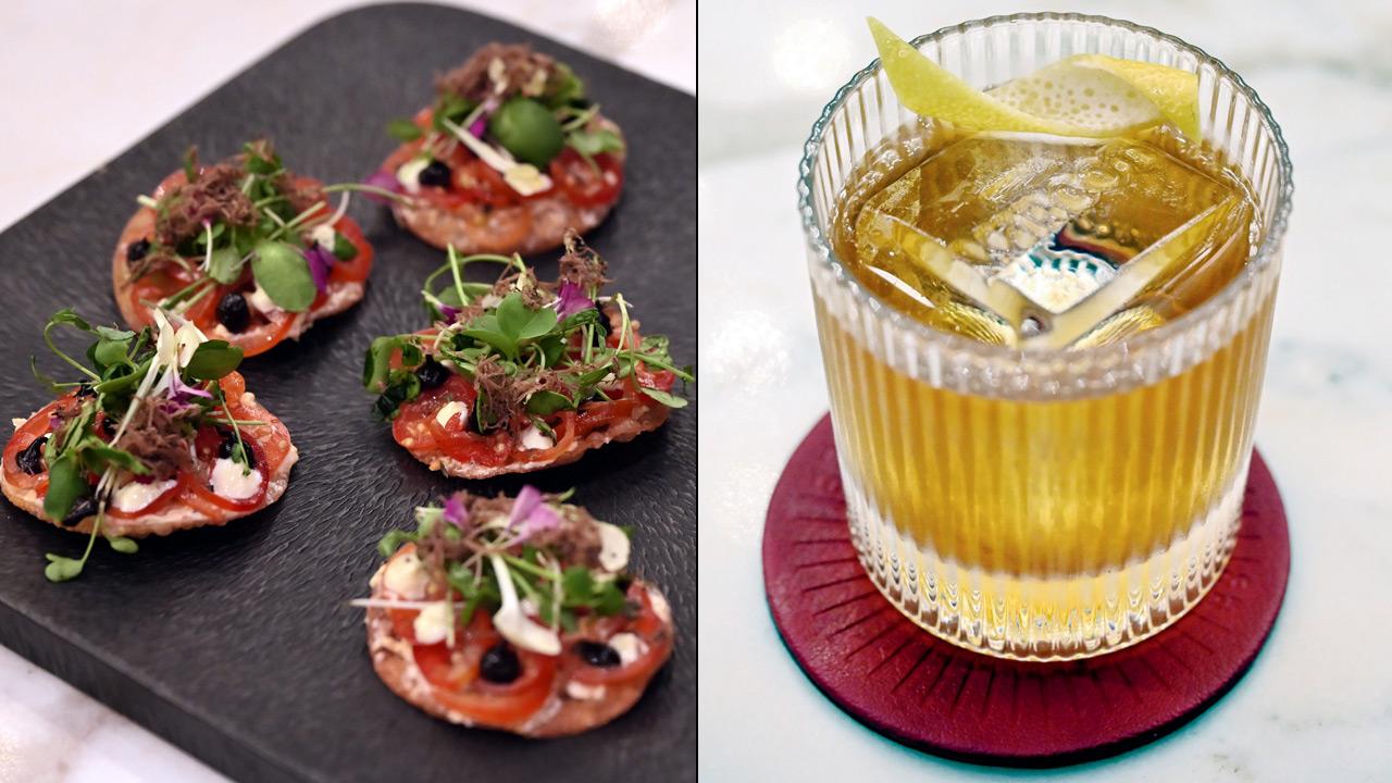 Baby tomato discs and Wanderlust old fashioned