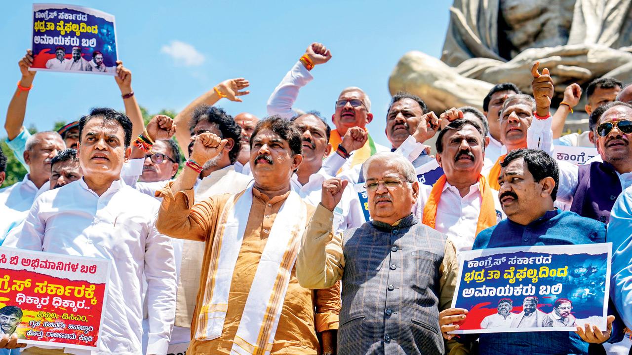 Bengaluru stampede: BJP calls Karnataka CM Siddaramaiah, Dy CM D K Shivakumar murderers