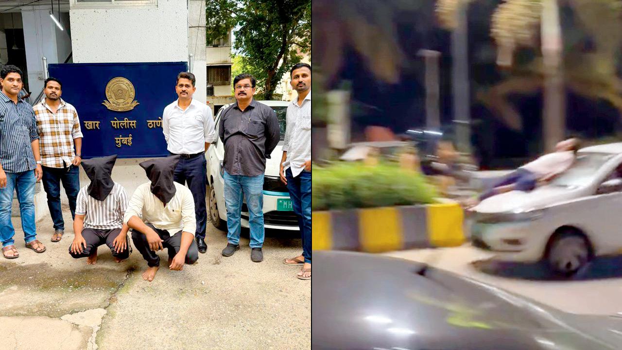 Mumbai: Car bonnet stunt duo nabbed after midnight drive at Carter Road
