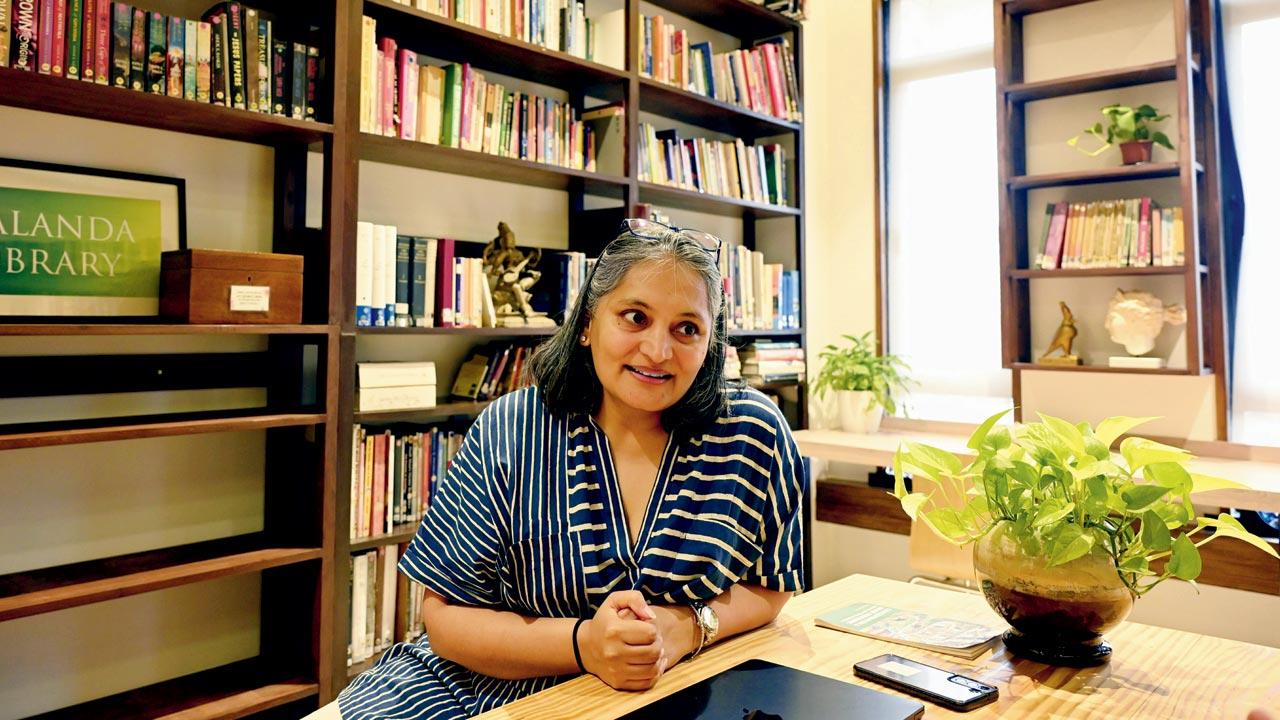 Janki Shah Mehta at the new cultural centre. Pics/Ashish Raje